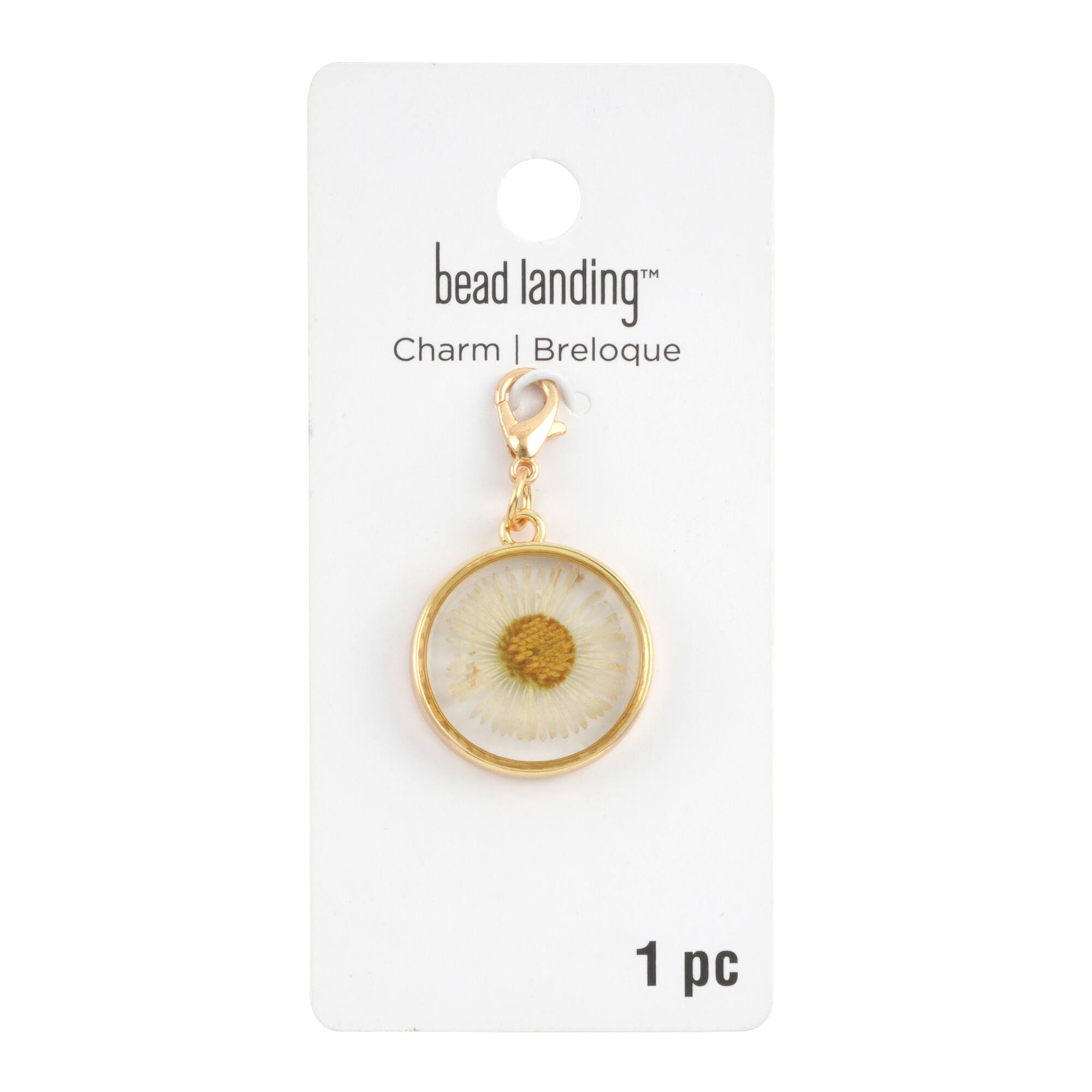 12 Pack: Press Flower Charm by Bead Landing™